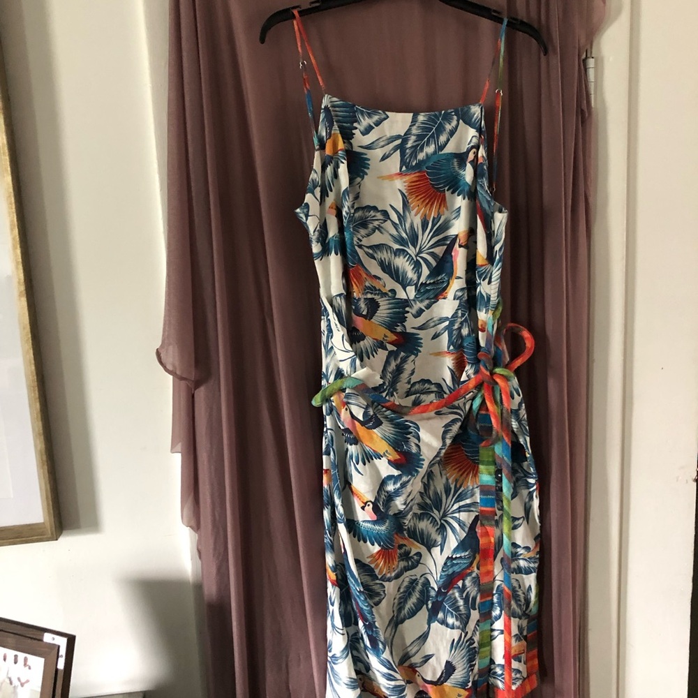 Farm Rio Tropical Print Sleeveless Dress XL